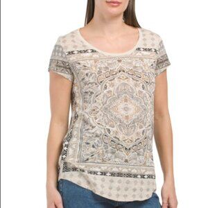 NWT Womens Lucky Brand Persian Carpet Tee MSRP $39.50
